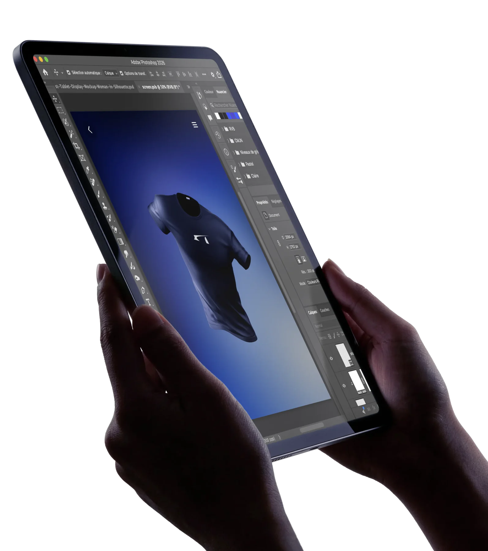 Création graphique sur tablette — Agence 3 Terres