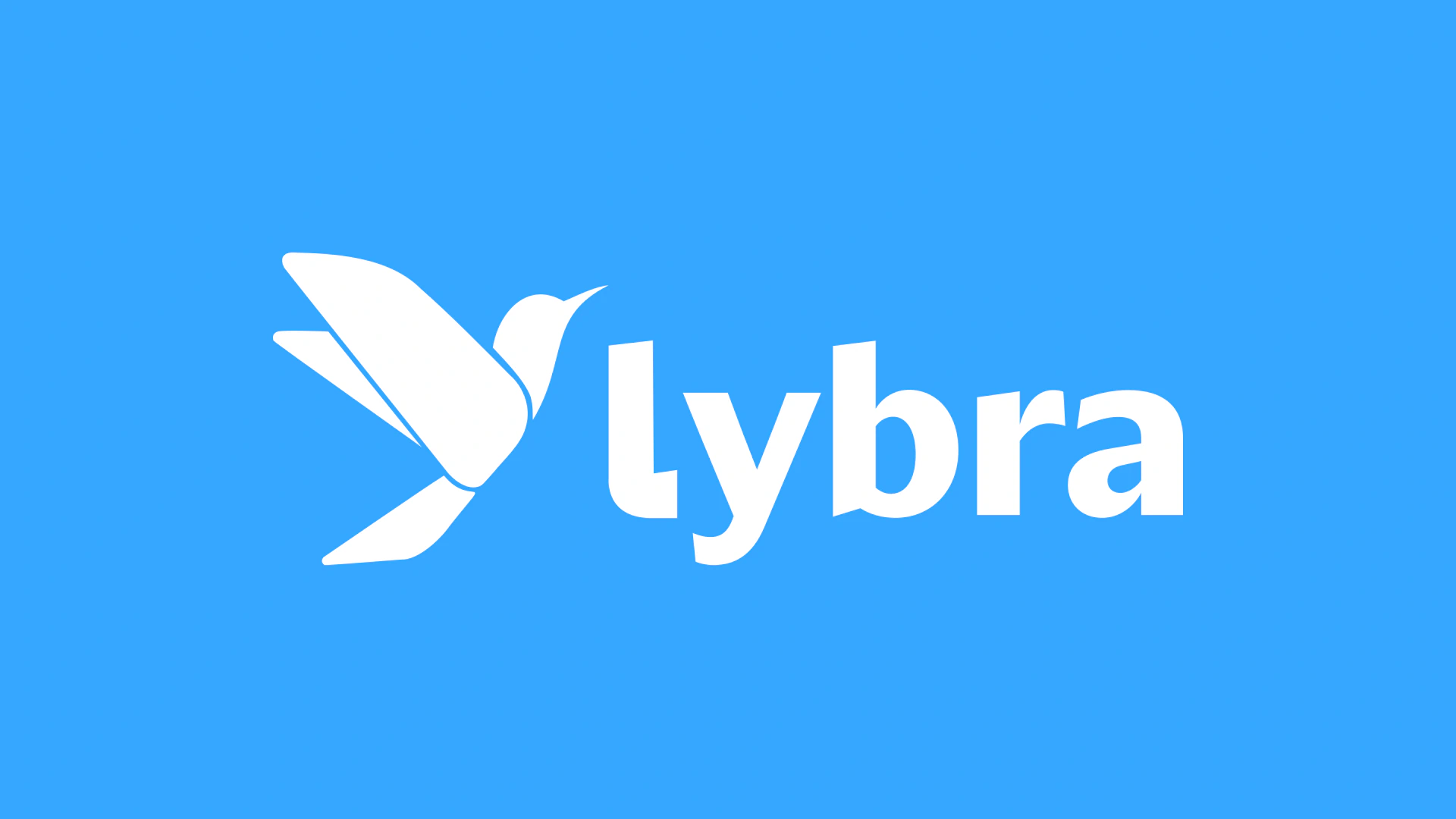Logo Lybra en réserve sur fond bleu ciel