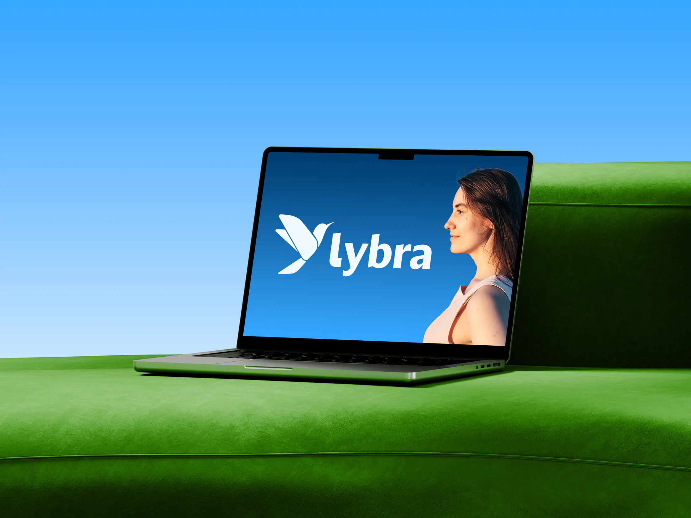 Identité Lybra appliquée sur un écran